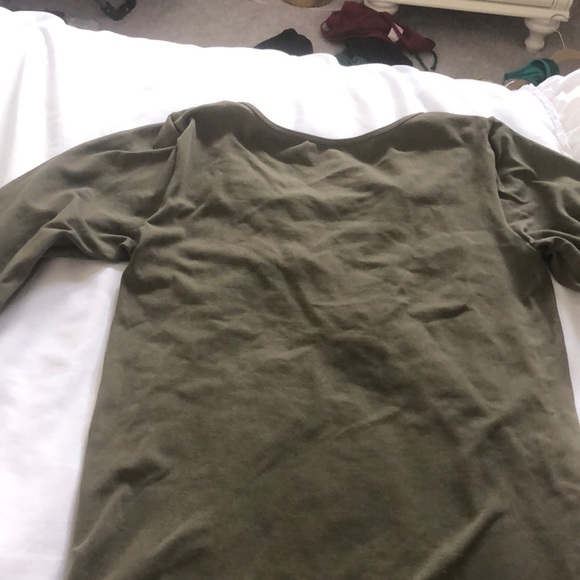 Suzette Stretchy Olive Top - Picture 3 of 3